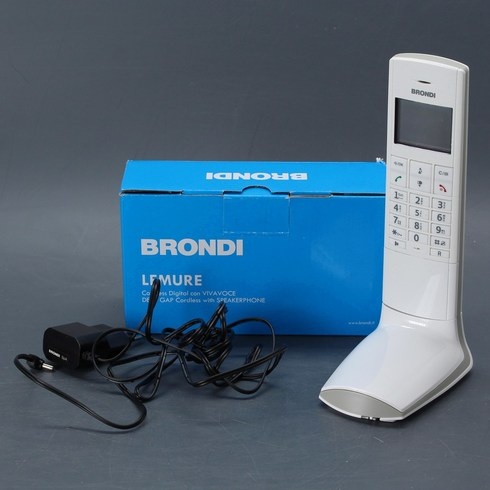 Bezdrátový telefon Brondi Lemur bílý
