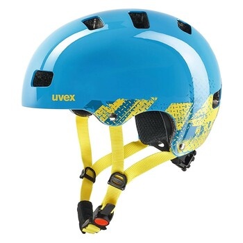Dětská helma Uvex Kid 3 modrožlutá 55-58 cm