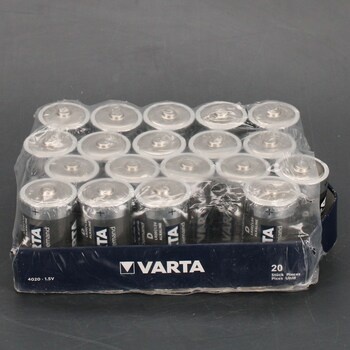 Alkalické baterie Varta 402 - D Mono 20 kusů