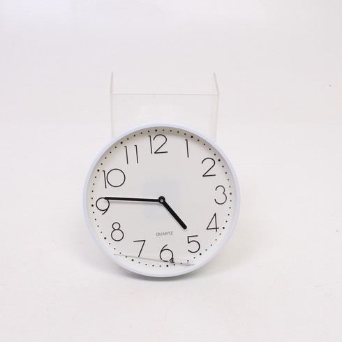 Bílé analogové hodiny Hama PG220