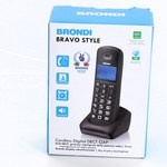 Bezdrátový telefon Brondi Bravo Style černý