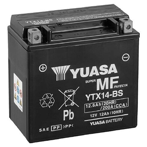 Baterie do motocyklu Yuasa YTX14 Super MF
