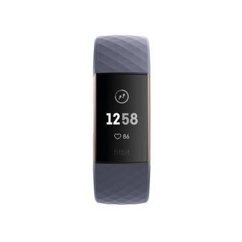 Fitness náramek Fitbit Charge 3 šedorůžový